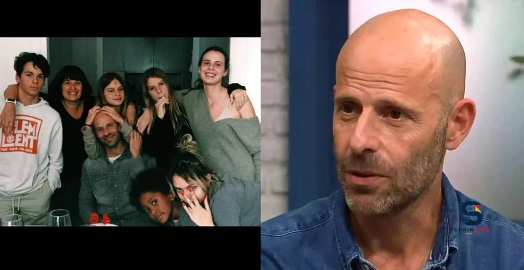 eduard farelo 5 fills : a la izquierda Eduard Farelo con su familia y a la derecha está Eduard Farelo