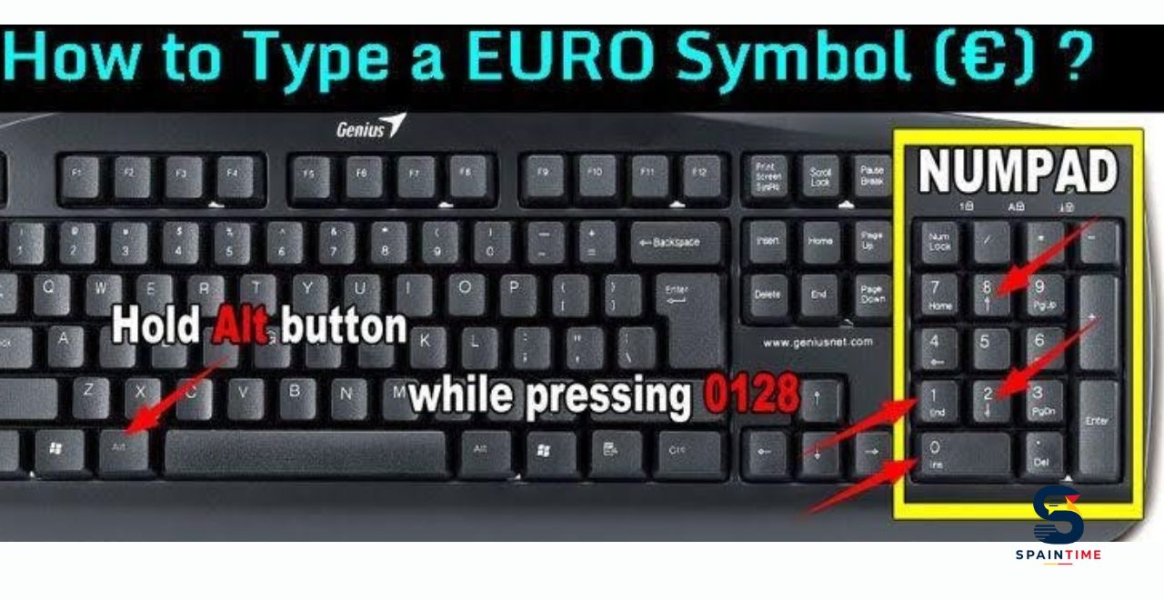 simbolo euro teclado
